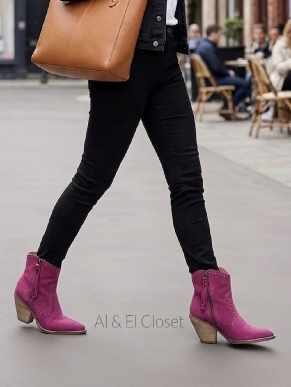 Dingo Pink Suede Ankle Boots Studded Fringe Western Style Sz 8M New With Box